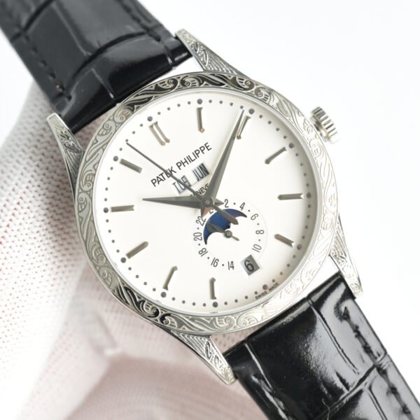best replica luxury Patek Philippe watches Men's high quality imitation Annual Calendar 1077277219 - Image 2