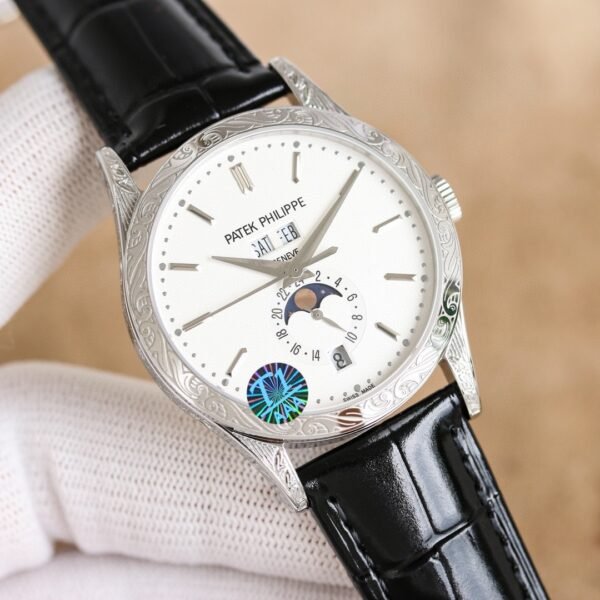 best replica luxury Patek Philippe watches Men's high quality imitation Annual Calendar 1047363128 - Image 2