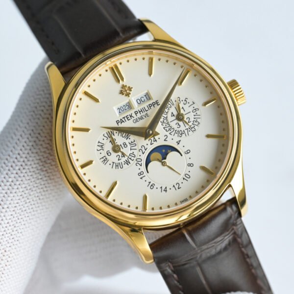 best replica luxury Patek Philippe watches Men's high quality imitation Perpetual Calendar 1075159388 - Image 2