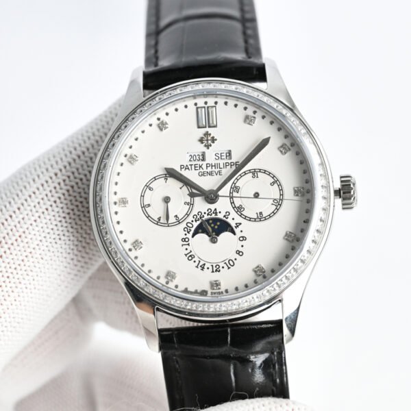 best replica luxury Patek Philippe watches Men's high quality imitation Perpetual Calendar 1075159357 - Image 2