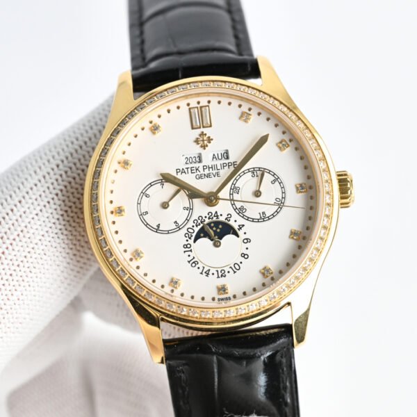 best replica luxury Patek Philippe watches Men's high quality imitation Perpetual Calendar 1075159346 - Image 2