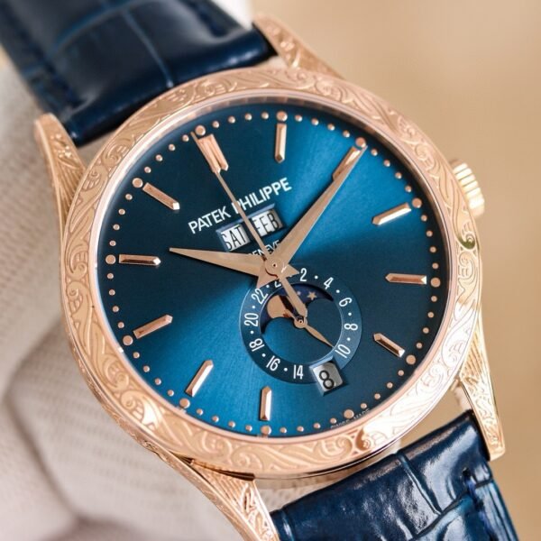 best replica luxury Patek Philippe watches Men's high quality imitation Annual Calendar 1047361983 - Image 3