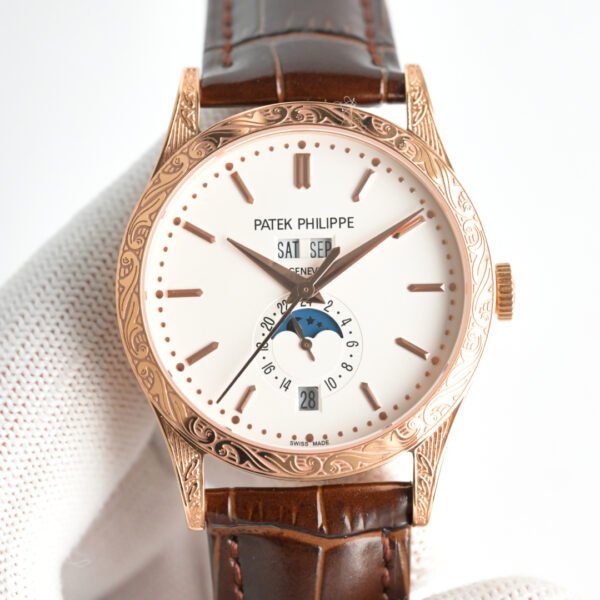 best replica luxury Patek Philippe watches Men high quality imitation Annual Calendar 1075159443 - Image 3