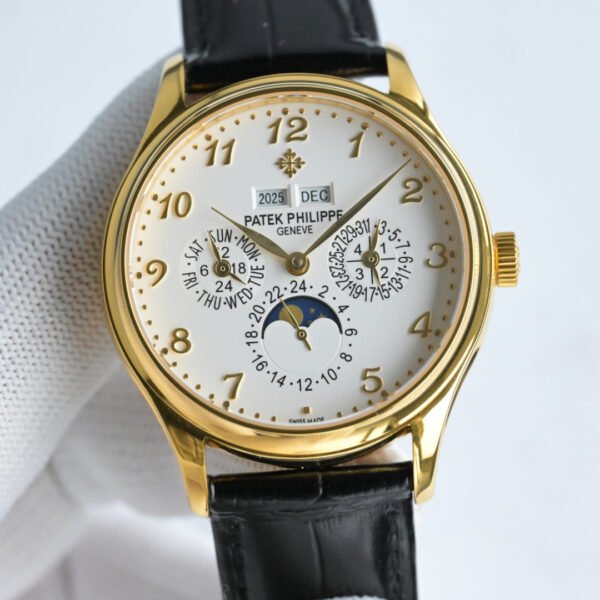 best replica luxury Patek Philippe watches Men's high quality imitation Perpetual Calendar 1075159388 - Image 3