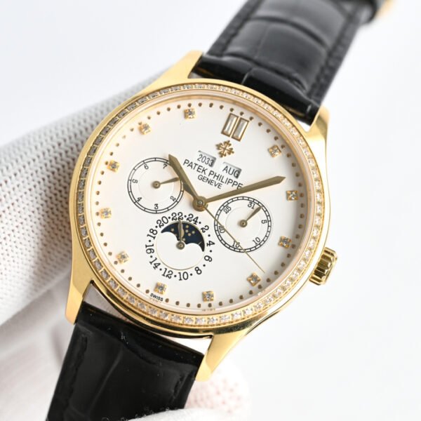 best replica luxury Patek Philippe watches Men's high quality imitation Perpetual Calendar 1075159346 - Image 3