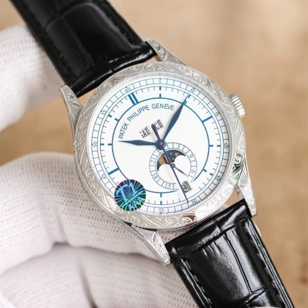 best replica luxury Patek Philippe watches Men's high quality imitation Annual Calendar 1047363128 - Image 4