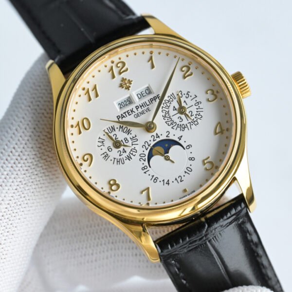 best replica luxury Patek Philippe watches Men's high quality imitation Perpetual Calendar 1075159388 - Image 4