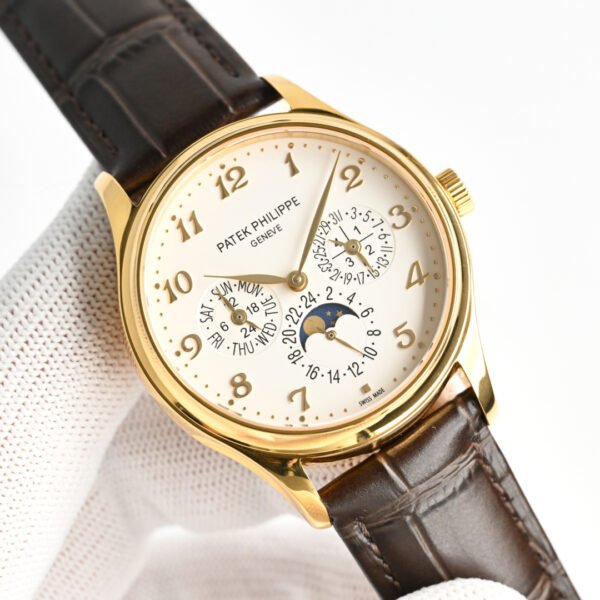 best replica luxury Patek Philippe watches Men's high quality imitation Perpetual Calendar 1075159372 - Image 4