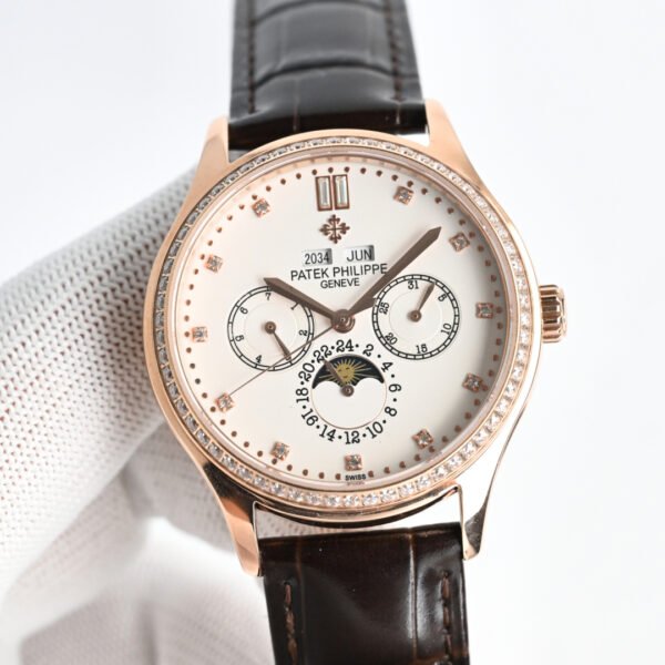 best replica luxury Patek Philippe watches Men's high quality imitation Perpetual Calendar 1075159357 - Image 4