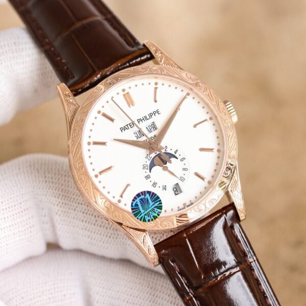 best replica luxury Patek Philippe watches Men's high quality imitation Annual Calendar 1047361983 - Image 5