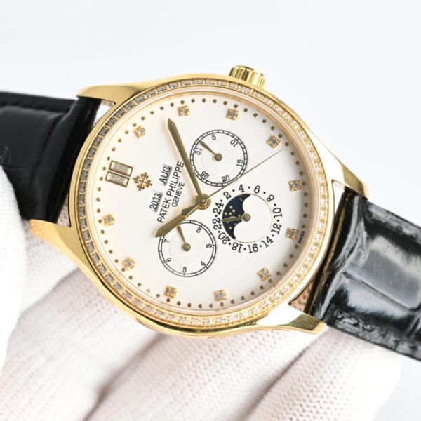 best replica luxury Patek Philippe watches Men's high quality imitation Perpetual Calendar 1075159346 - Image 5