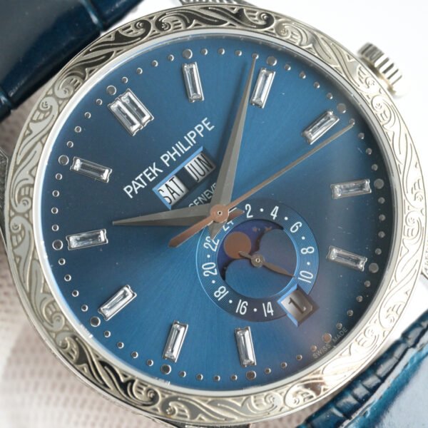 best replica luxury Patek Philippe watches Men's high quality imitation Annual Calendar 1077277219 - Image 7