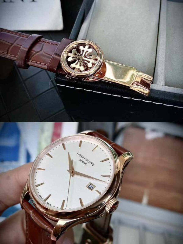 best replica luxury Patek Philippe watches Men's high quality imitation Calatrava 1075453559 - Image 9